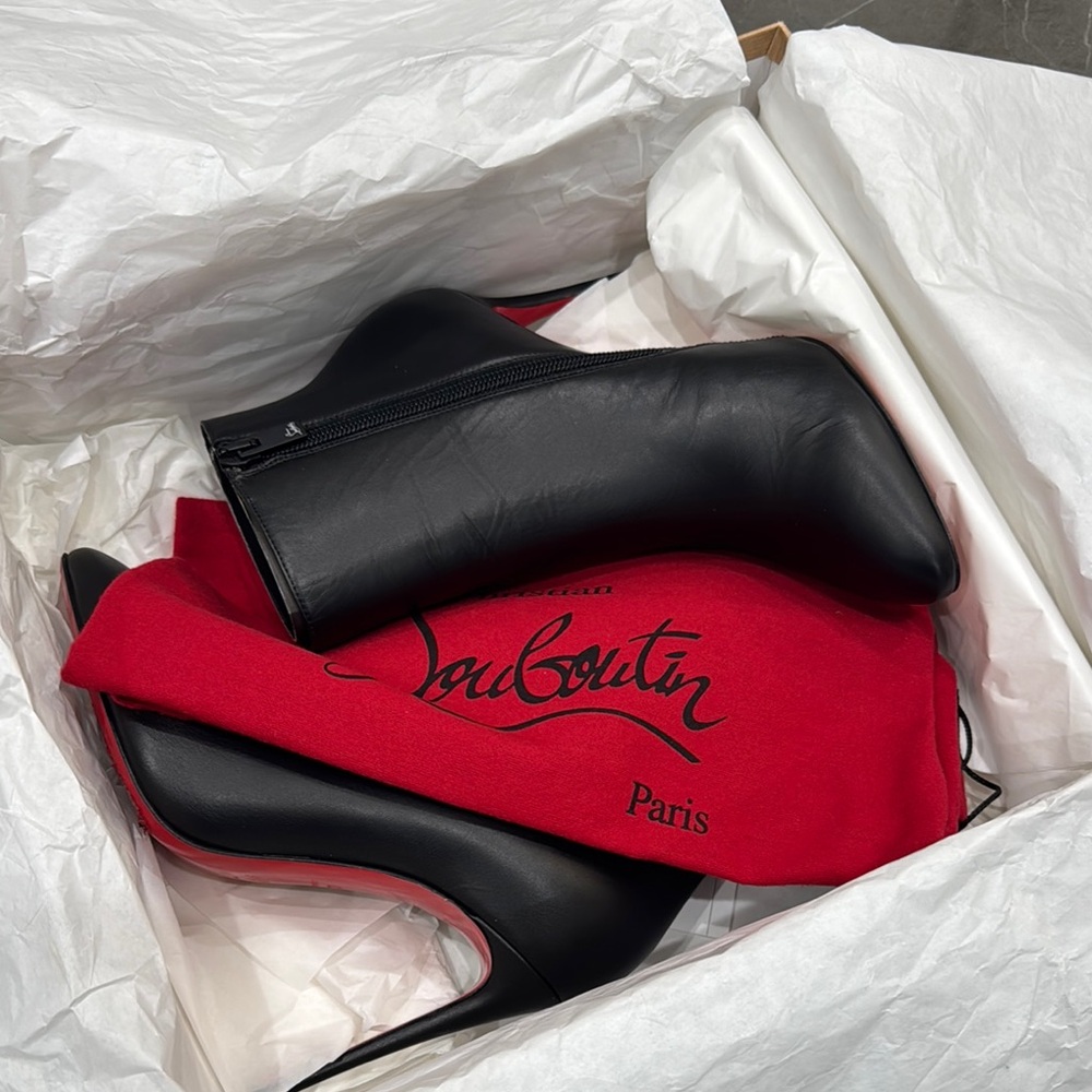 Christian Louboutin Black Ankle Boots